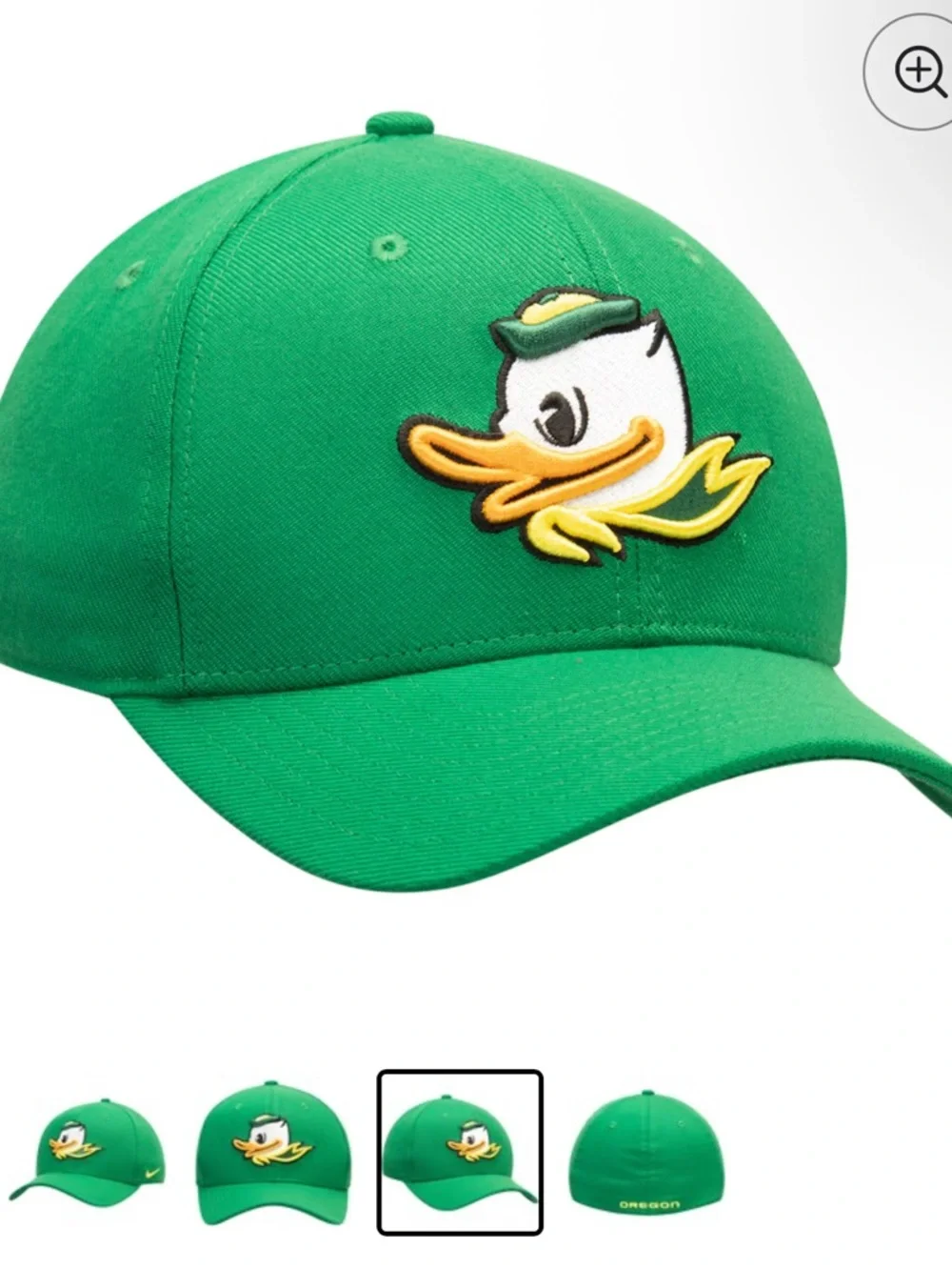 Nike Oregon Ducks Classic Logo 99 Swoosh Performance Flex Hat Ball Cap